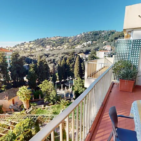 Appartement 3p Calme Climatise Avec Terrasse, Vue Et Parking - Fr-1-196-373 Menton